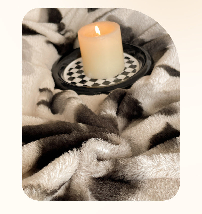 French Floral Milk Velvet Thickened Embroidered 4-Piece Bedding Set