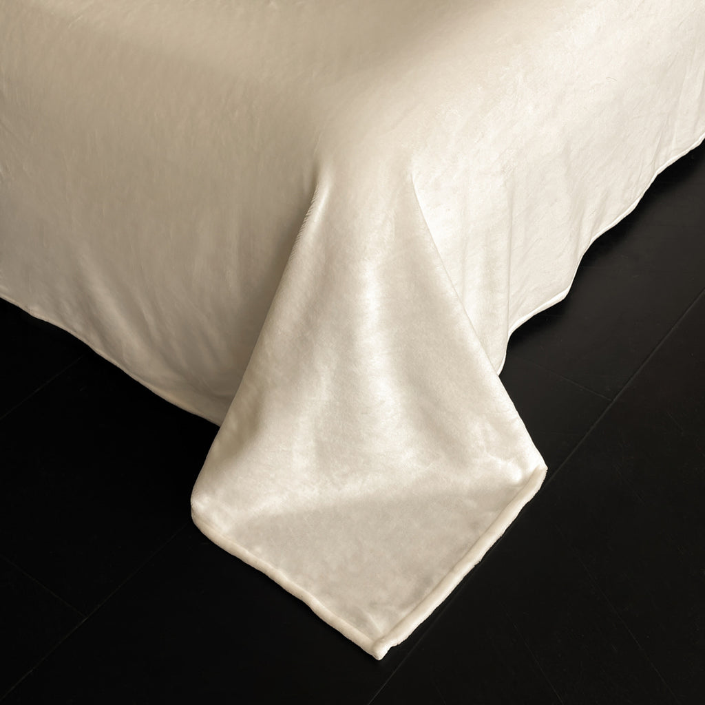 French Floral Milk Velvet Thickened Embroidered 4-Piece Bedding Set